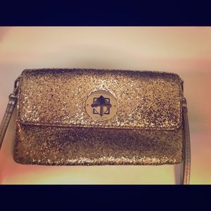 Gold sequin Kate Spade purse